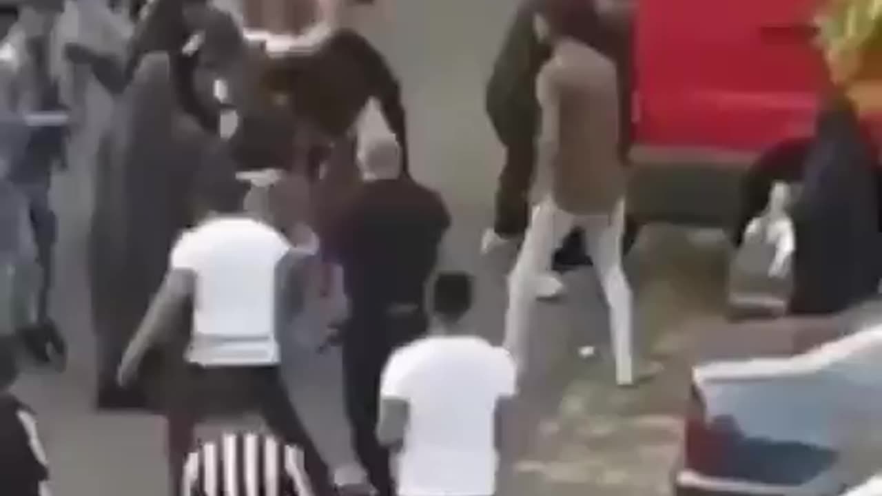 Gangs of illegal migrants brawl in German streets while the native people look in