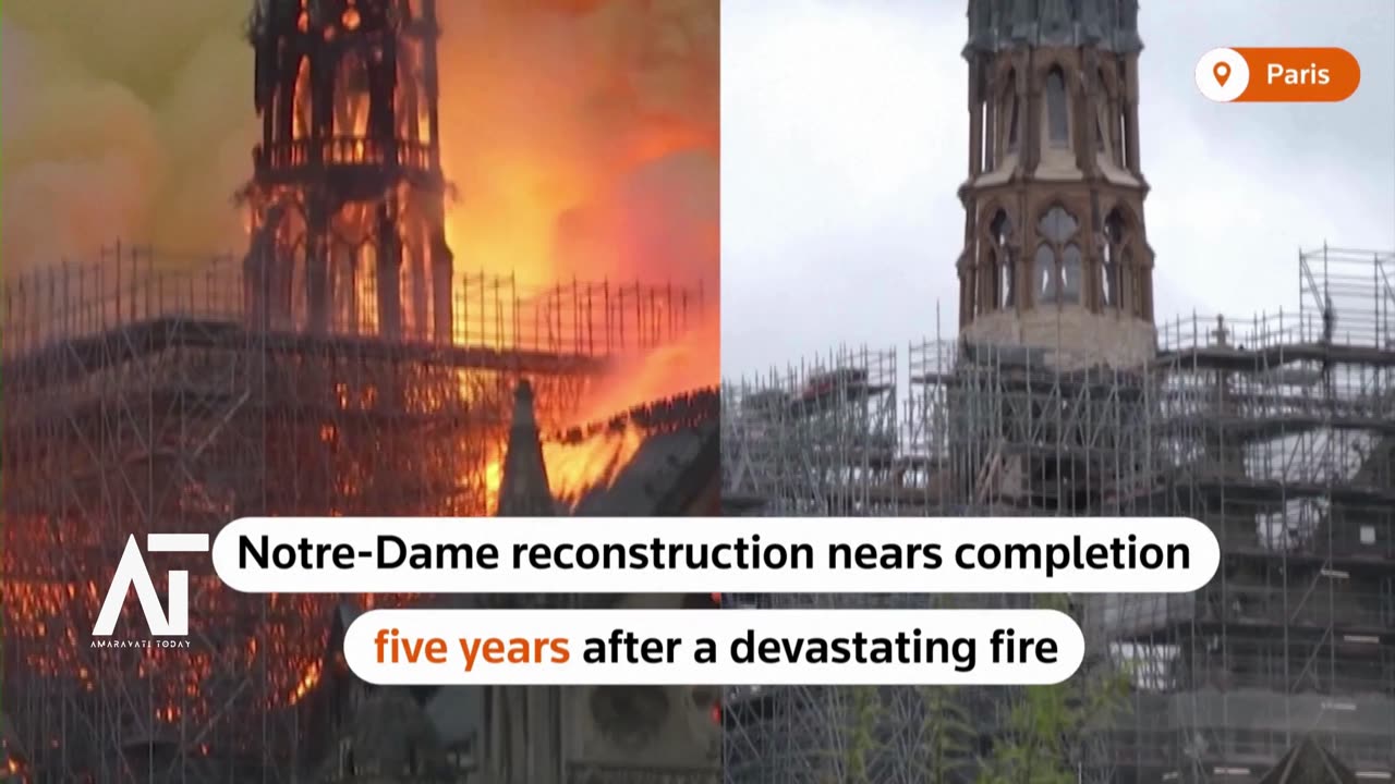 Notre Dame nears re opening five years after fire | Amaravati Today