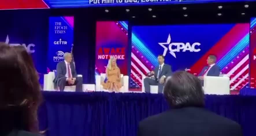 Jack Posobiec does his best Pete Buttigieg impression on the CPAC stage