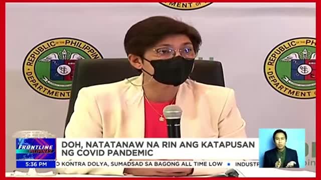 DOH, natatanaw na rin ang katapusan ngCOVID-19 pandemic