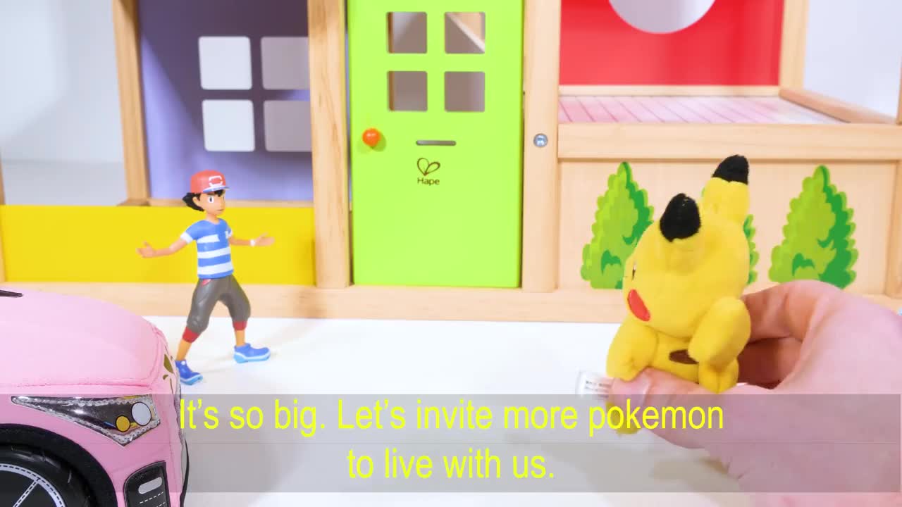 Pokemon get a New House Toy Learning Video! Reading Video for Kids =)