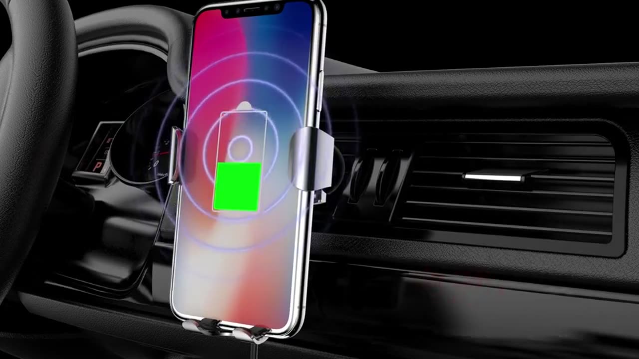 Gravity Bracket Wireless Charging Car Two-in-one Wireless Charging Bracket Charger.