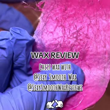 Licensed Esthetician, Showcases Expert Chest Waxing with Sexy Smooth Tickled Pink Hard Wax