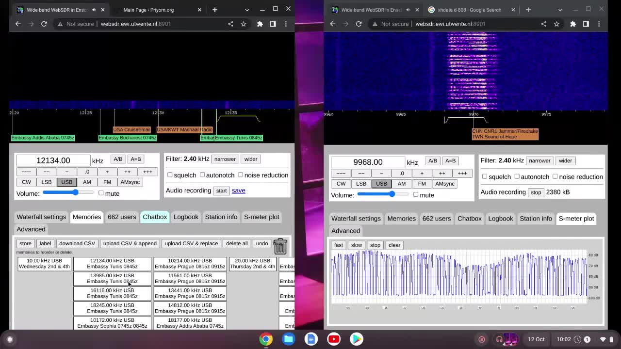 E11 Oblique 12/10/2022 0900 UTC 9968kHz