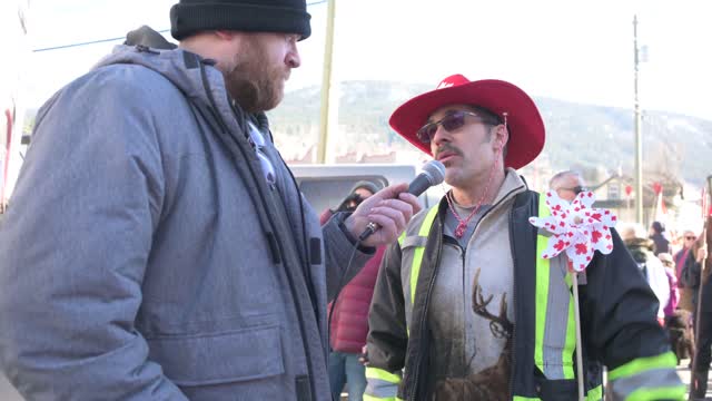 Freedom Convoy - Interview with Donovan Brown - Nelson BC Freedom Rally