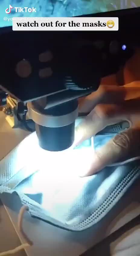 Mask Under Microscope - Morgelons Edition