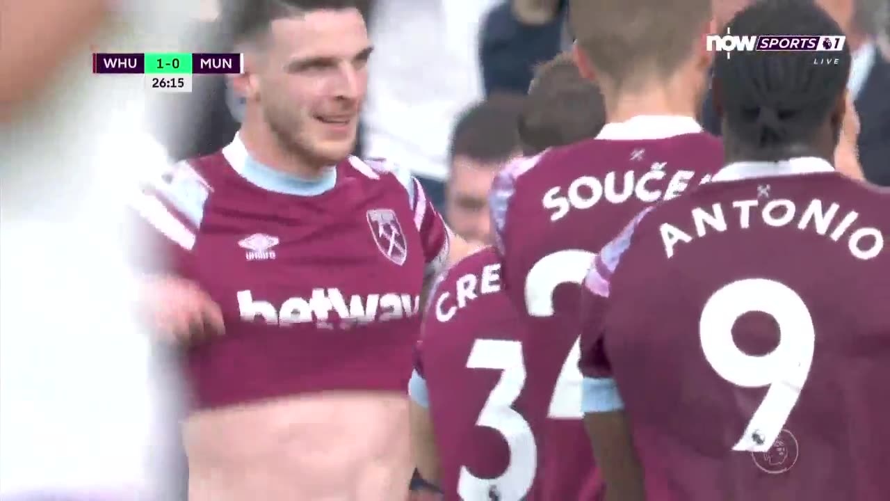 WEST HAM 1 - 0 MANCHESTER UNITED - PREMIER LEAGUE