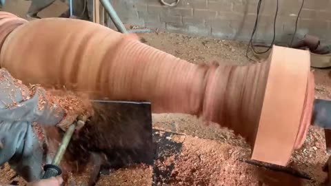 Amazing Woodturning Creative Skills Craft Fastest Easy - Great Art On A Big Wood Lathe