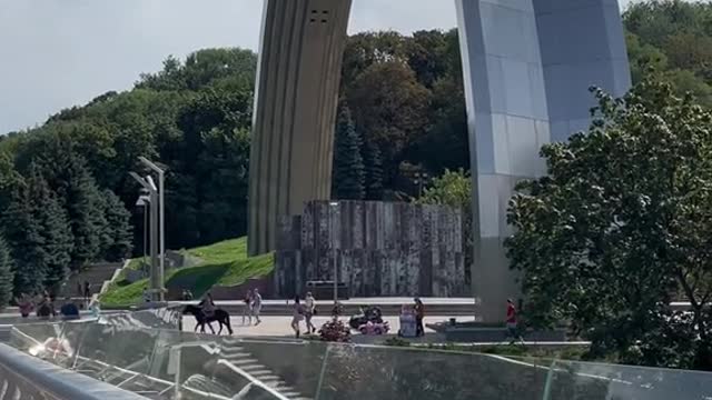 Did you know there is a Soviet Monument next to the glass bridge?