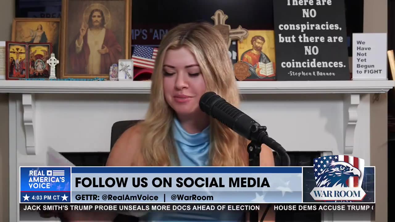Natalie Winters Reads Prison Statement From Stephen K. Bannon