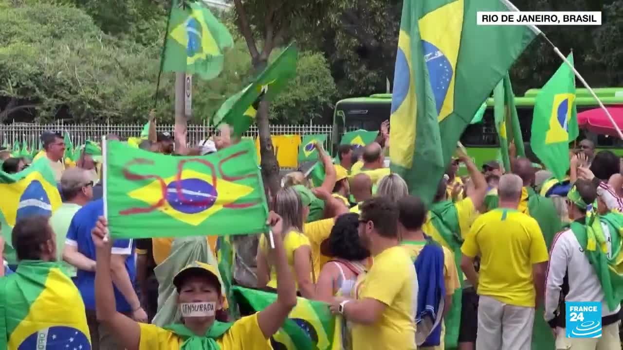 Las protestas bolsonaristas en Brasil continúan, aunque ahora con menor intensidad • FRANCE 24