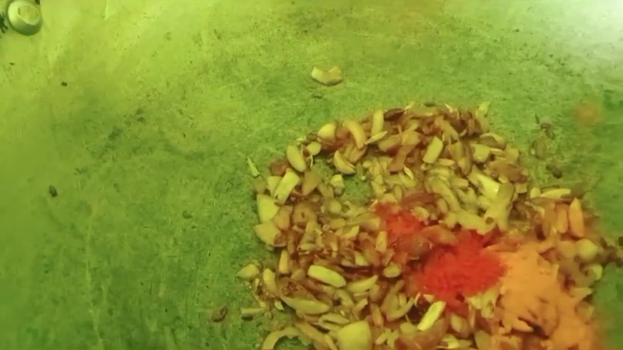 Dish of pumpkin in Indian style