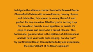 Smoked Bacon CheeseButta – CheeseButta - Gourmet Products