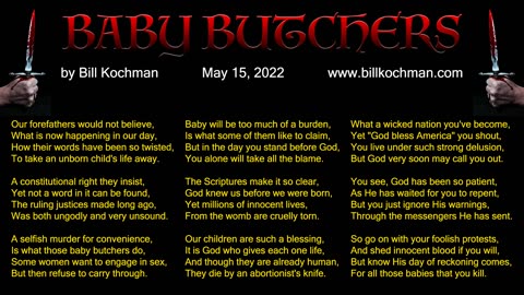 Baby Butchers -- a song by Bill Kochman