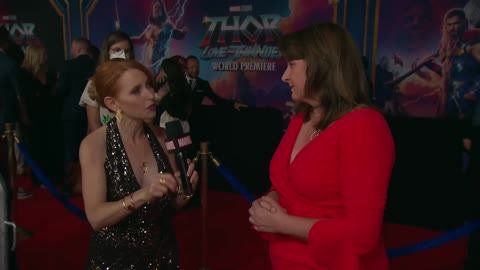 Victoria Alonso Live on the Red Carpet at the Premiere of Marvel Studios' Thor Love and Thunder