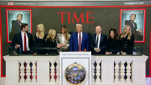 President Trump rings NY Stock Exchange opening bell