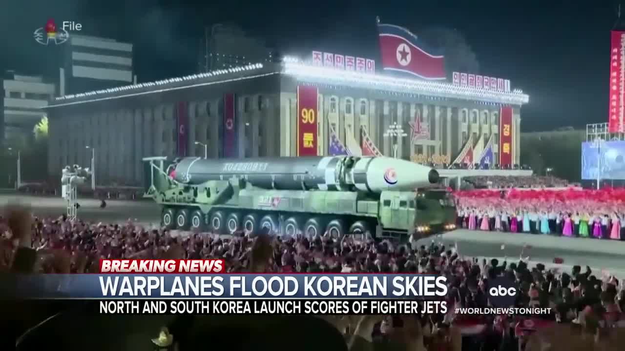 South Korean military says North Korea mobilized warplanes towards border