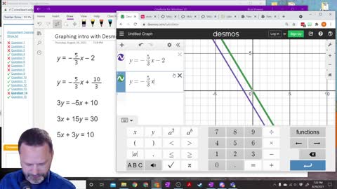 Intro to Graphing on Desmos - Implicit and Explicit