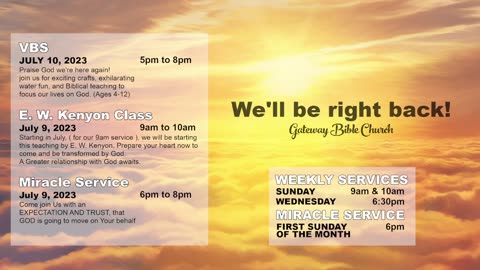 Change (Pastor Tony Frazee) Gateway Bible Church 630pm 2023-06-21