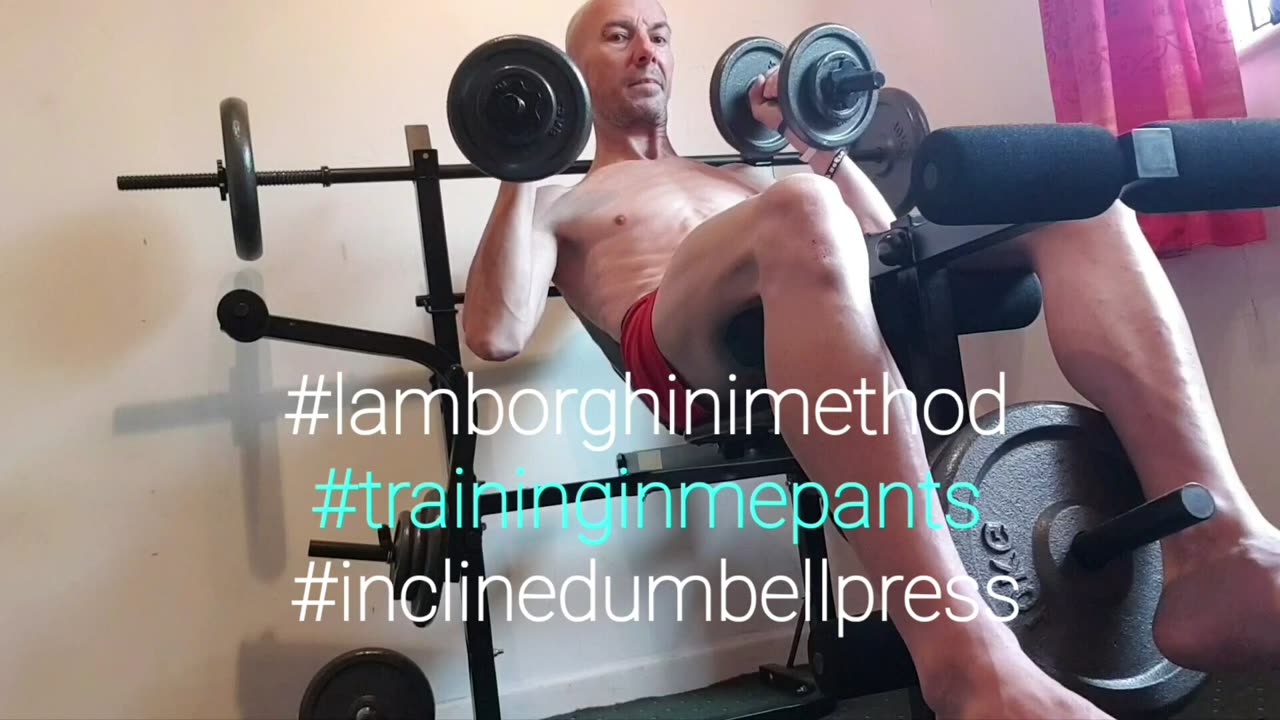 Incline dumbell press #lamborghinimethod