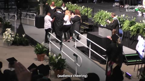 Teen walks on stage to collect diploma after brain aneurysm | Humankind #goodnews