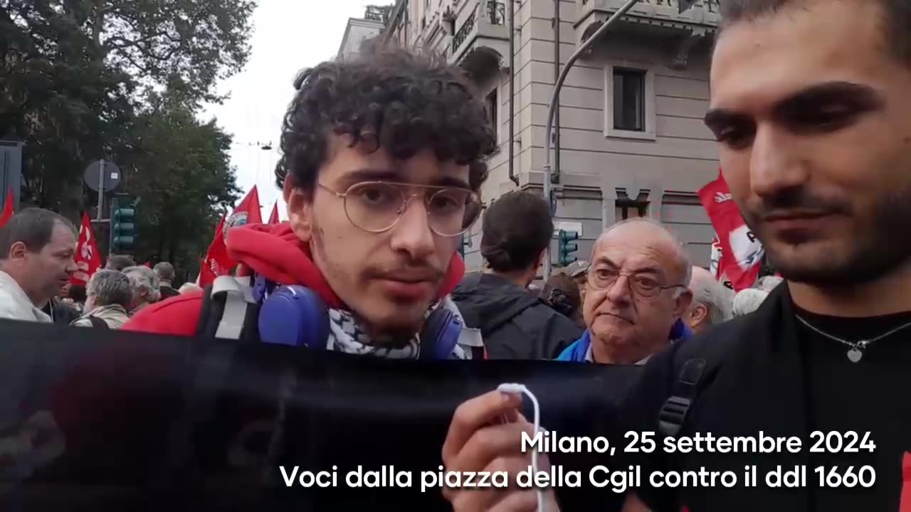 No ddl 1660 - Le voci dalla piazza Cgil di Milano