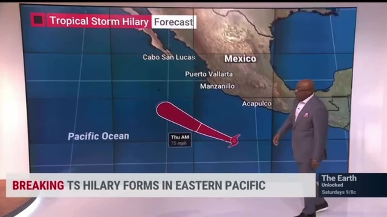 TROPICAL STORM HILARY FORMS IN THE EASTERN PACIFIC