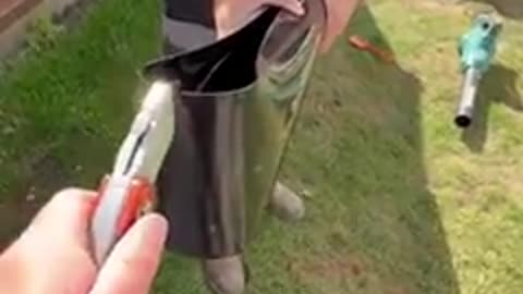 How to quickly cut guttering #shorts #diy #roofing #guttering #howto
