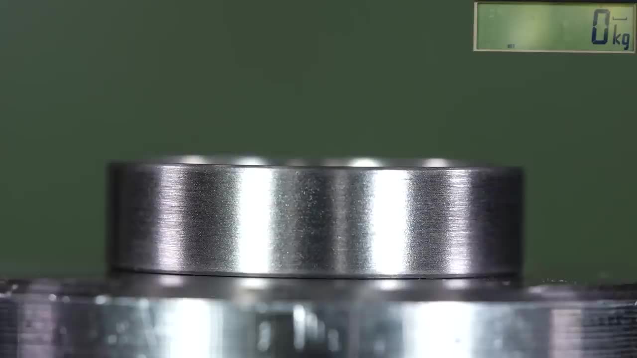 How Strong Is Tungsten Ring? Hydraulic Press Test!9