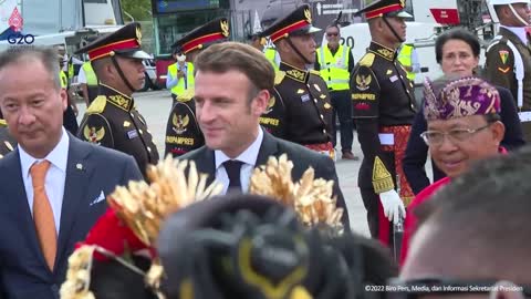 French President Arrives in Bali to Attend G20 Summit