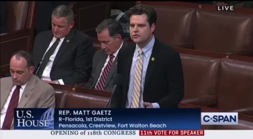 Full Clip: Matt Gaetz Officially Nominates Donald Trump