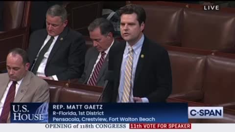 Full Clip: Matt Gaetz Officially Nominates Donald Trump