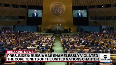 Biden: Russia has brazenly violated the core principles of the United Nations Charter