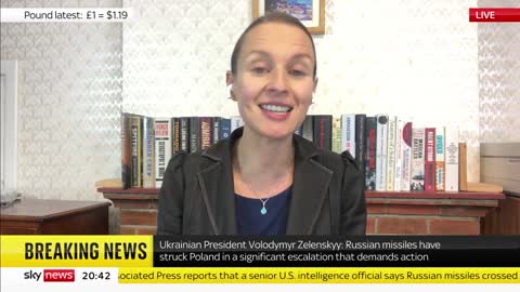 Russian missile strike in Poland
