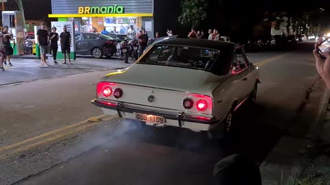 Opala dando burnout de leve na Av. Europa