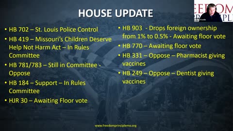 Freedom Principle MO Legislative Update March 7, 2023