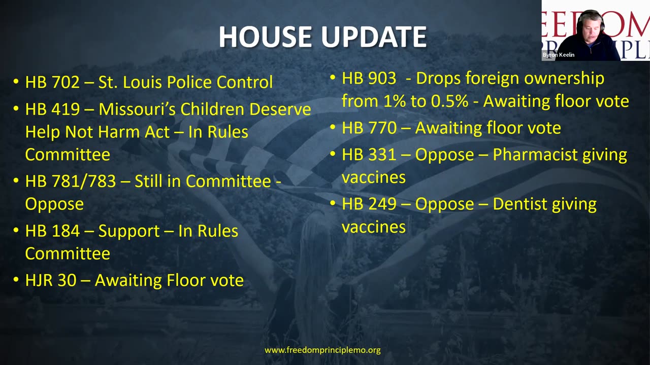 Freedom Principle MO Legislative Update March 7, 2023