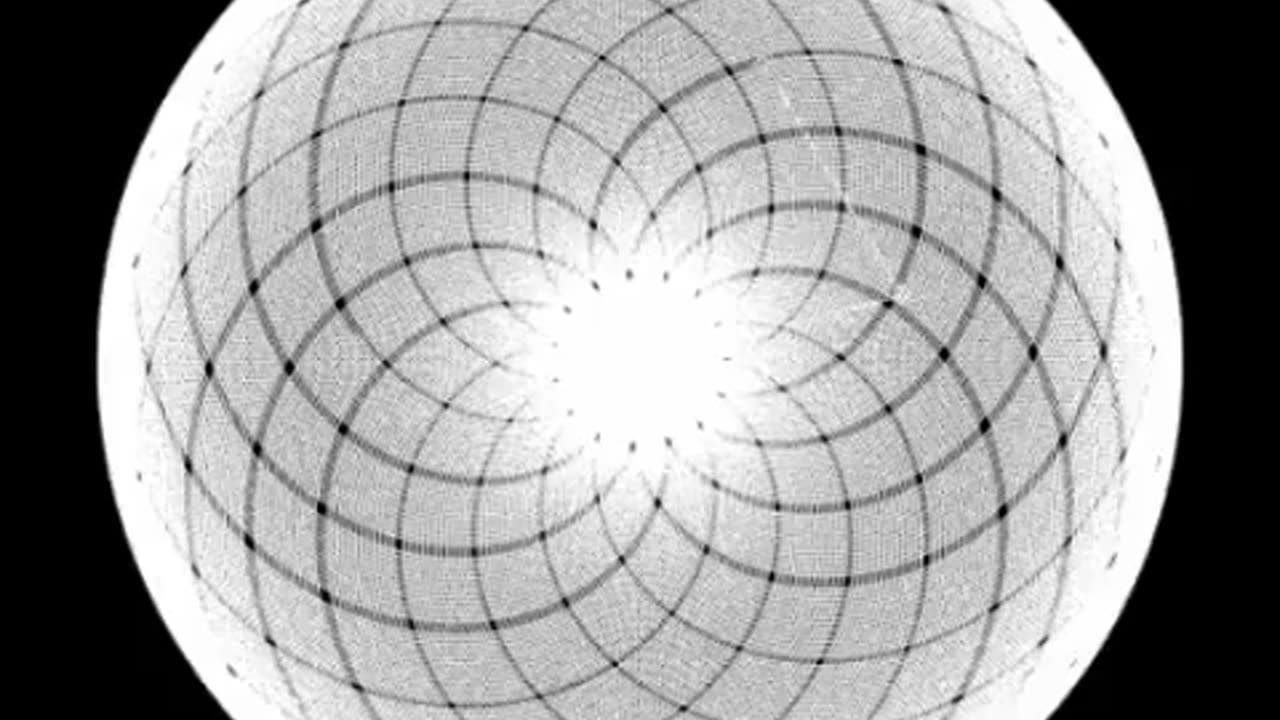 Visualisation of pi being irrational