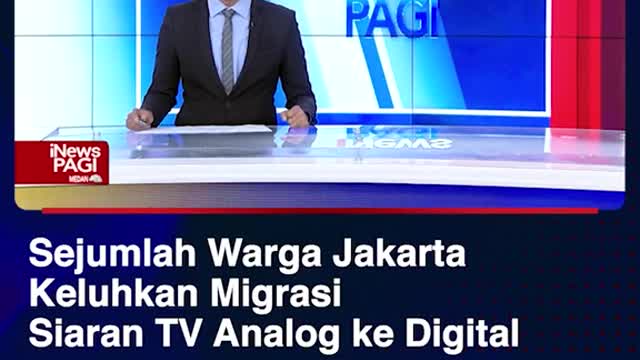 A number of residents in Jakarta have been migrating from Analog TV to Digital