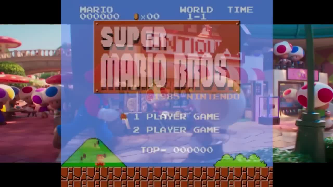 Mario Movie _Mushroom Kingdom_ clip with the Original Game Music mixed