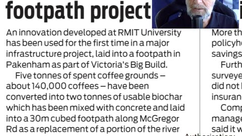 Coffee kickstarts footpath project