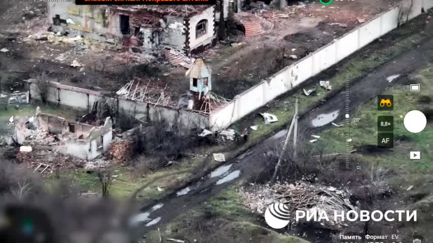 RIA Novosti publishes footage of the Russian army storming the village of Vodyanoye in the DNR