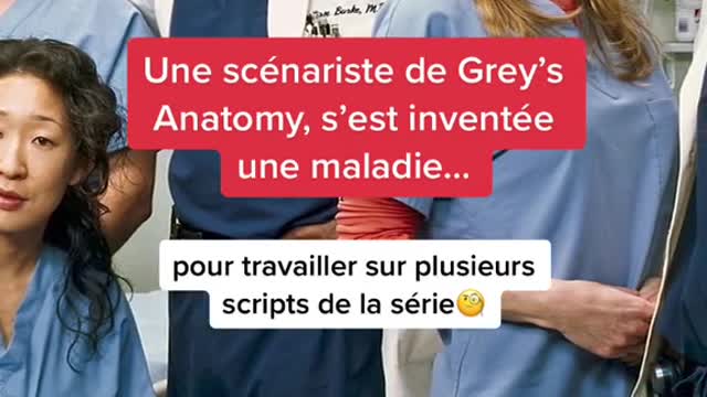 A screenwriter of Grey's Anatomy, invented a disease...