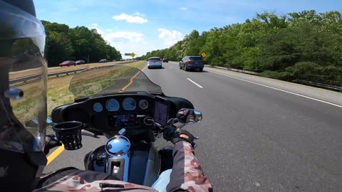 Military Talk on a Motorcycle