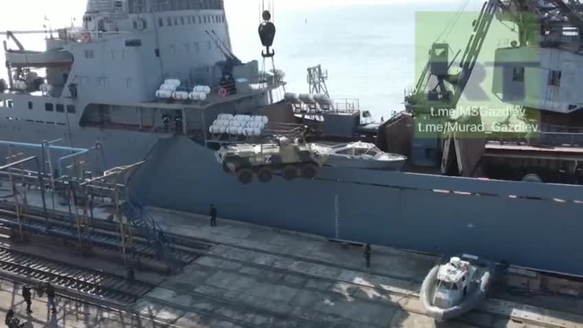 The Russian large landing ship "Orsk"