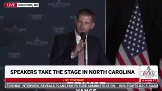 Eric Trump: “We’re gonna return to a nation of faith.”