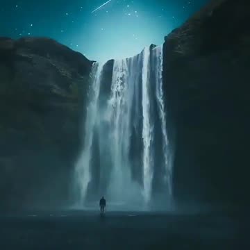 Waterfall in Iceland
