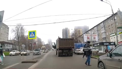 Lucky Pedestrian