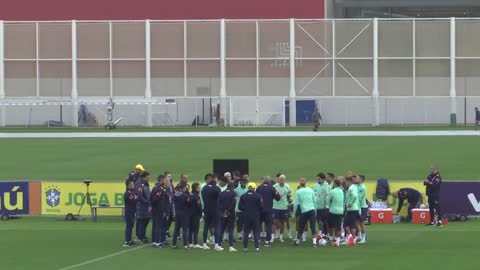 Brazil train in their camp base in Turin 3 days before Qatar World Cup kicks off | Neymar | Seleção