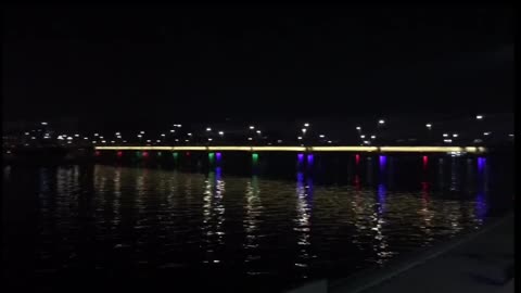 Riverfront night' view ahemdabad